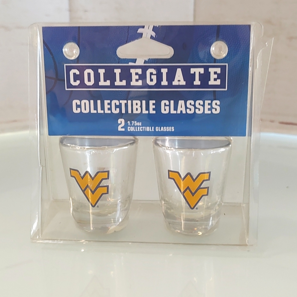 West Virginia University Shot Glasses WVU